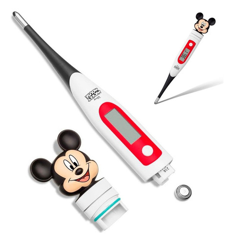 Termômetro Infantil Digital Ponta Flexível Minnie Ou Mickey