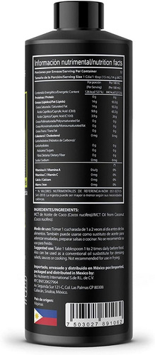 Imagen 3 de 5 de Wellthy 100% Coco Mct Natural 480ml
