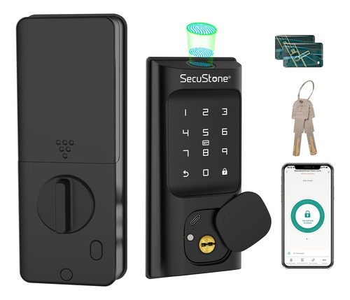 Secustone Smart Lock - Cerradura De Puerta Con Huella Dactil