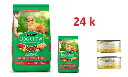 Dog Chow Adulto 24k + 2 Pate + Envio Gratis