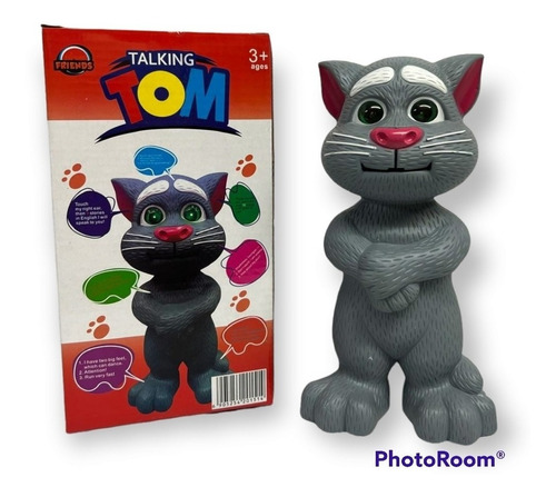 Muñeco Gato Tom Táctil Con Luces Y Sonidos Juguete Niños