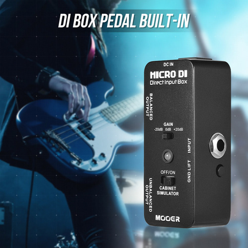Simulador De Pedal De Efeito Mooer Cabinet Direct Di Metal D