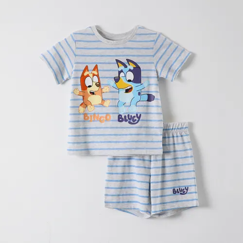 Pijama Corto Niño Bingo Gris Bluey