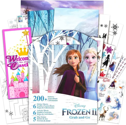 Libro de pegatinas Frozen II más de 150 pegatinas 3 años + lámina brillante  brillante brillante