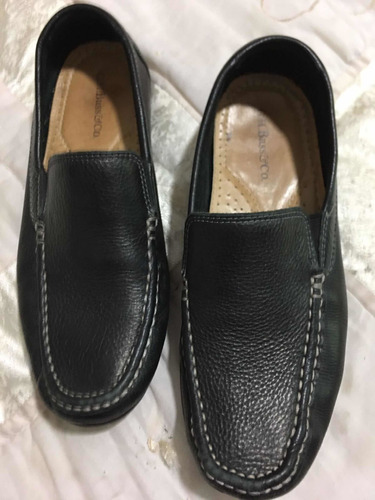 Bass Connor Zapatos Para Caballero 25 Mex Piel Suave Negra