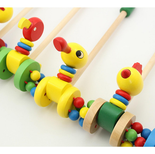 Juguete De Empuje De Madera Para Caminar, Juguete De Rana