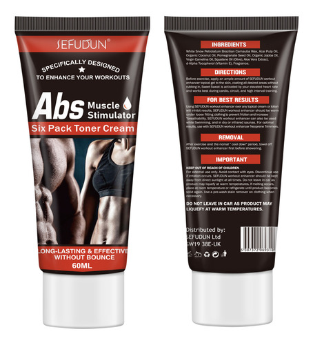 Crema Muscular Abdominal Para Acondicionamiento Físico E Hid