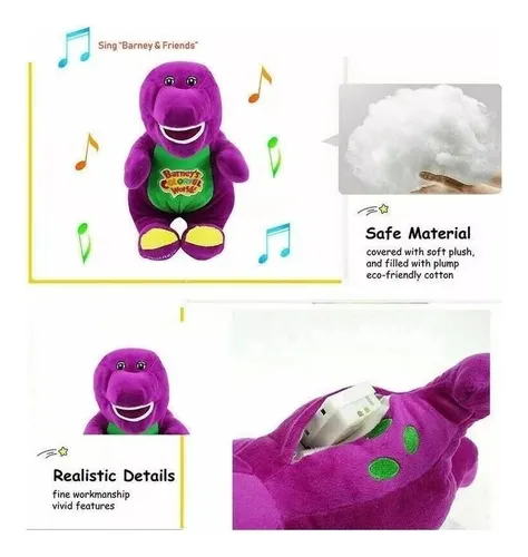 Barney El Dinosaurio Canta Muñeco Peluche Juguete Niños