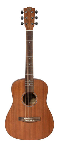 Guitarra Acústica Bamboo Baby Mahogany De Viaje Con Funda