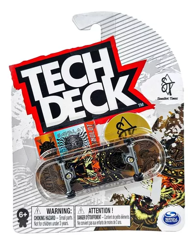 Skate De Dedo Profissional Tech Deck - Board Com Adesivos