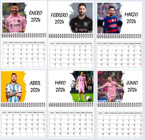 Calendario Colgante Messi