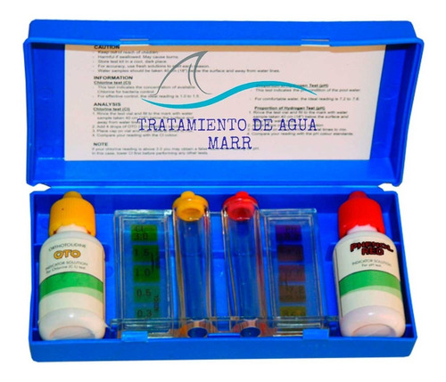 Kit Analizador De Cloro Y Ph Para Albercas Y Purificadoras