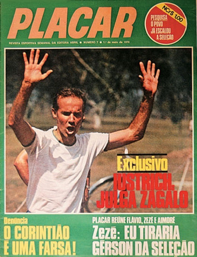 Revista Placar Número 07 De 01/05/1970 Cod. 334