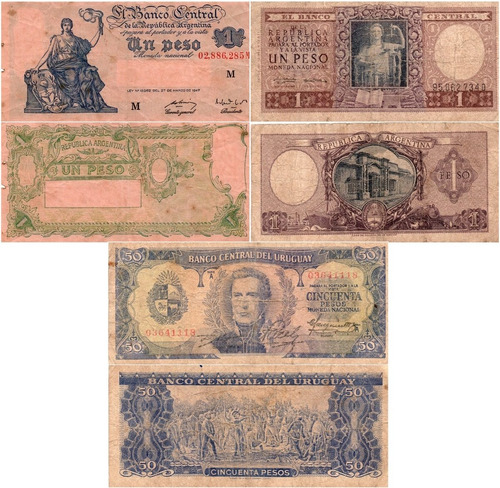 Coleccion De Billetes Antiguos - 48 Unidades Ver Descripcion