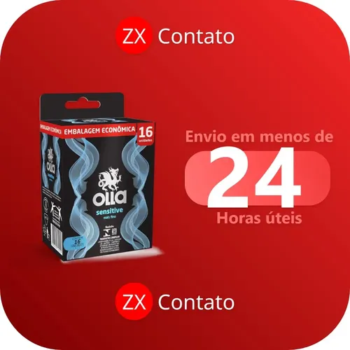 Preservativo Olla Sensitive Mais Fino 2 Caixas C/16 Unidades
