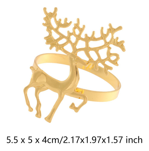 Anillos De Servilleta Con Forma De Ciervo, Soporte Para