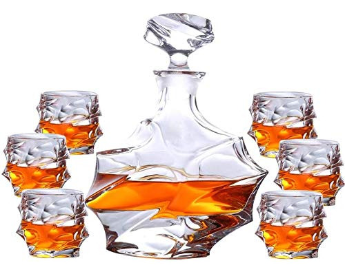 Wine Rack Whisky Decanter Juego De Decantador De Whisky, Jue