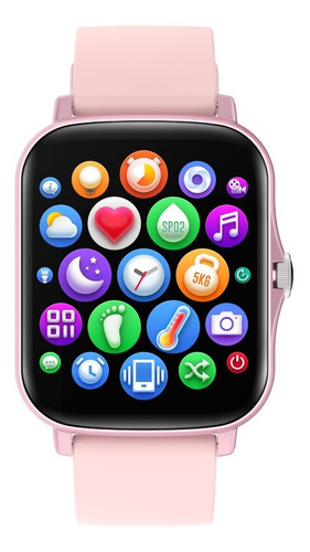 Imagen 2 de 9 de Smartwatch Reloj Inteligente Jd Baires Color Rosa 1.69 Spo2*