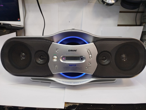 Radio Grabadora Sony Cfd-f15cp Con Control Plateado (Usado)