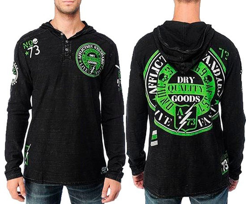 Buzo Hoodie Affliction Green River