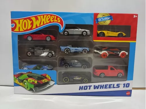 Vehículo de Juguete Hot Wheels Paquete de 10 Autos