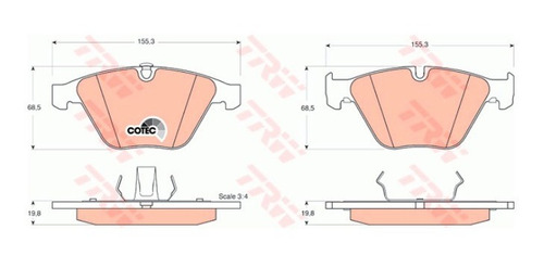 Pastilhas De Freio Diant. Bmw 530i Sedan 2001-2011 (e60)