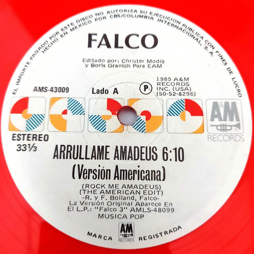 Falco - Rock Me Amadeus (the American Edit) Lp