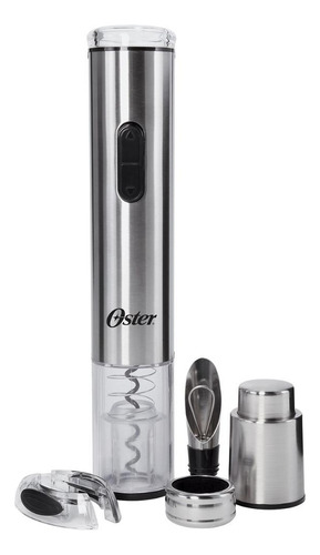 Kit Abridor Elétrico De Vinhos Oster Fpstbw8055 - Inox Cor Prateado