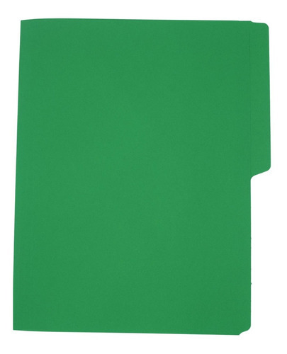 Folder Tamaño Carta Colores Brillantes 100 Pzas Color Verde Bandera
