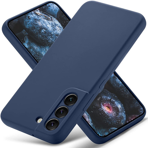 Funda Para Samsung Galaxy S22 De Silicona Azul Oscuro