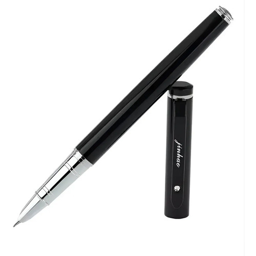 Jinhao 101 Füllfederhalter – Klassischer Tintenroller In Schwarz Mit Schiebekappe