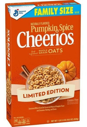 Cereal Cheerios Pumpkin Spice Family Size - General Mills