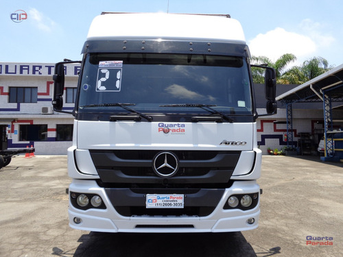 Mb 2430 Atego Bau Ano 2021 Baixa Km Completo Leito Teto Alto