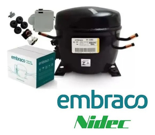 Compresor 1/6hp Nevera Embraco Cn Kit Instalación Y Gas R134