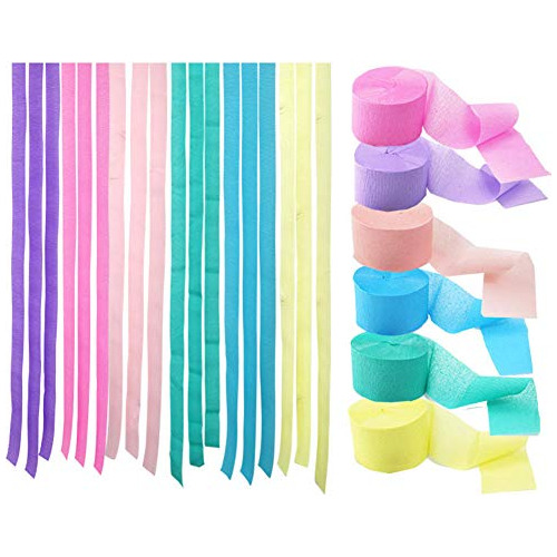 6 Rollos De Decoraciones De Papel Crepé, Streamers De ...