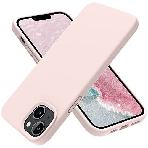 Funda Para iPhone 14/13 2022 Estilo Tiza Rosa Silicona 1pcs