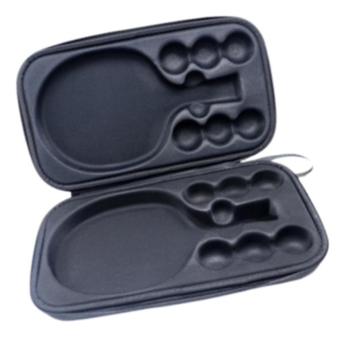 Table Tennis Racket Case, Grey With 2 Trays