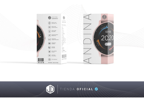 Smartwatch Reloj Inteligente Jd Andina Color Rosa Spo2 Cuota