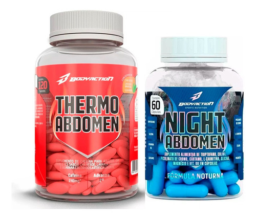 Thermo Abdomen - Diurno E Noturno - 180 Caps - Bodyaction 