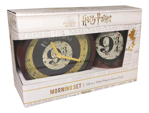Set Tazon Reloj Escritorio Harry Potter Platform 9 3/4