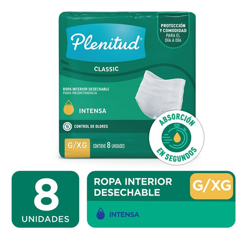 Ropa Interior Plenitud Classic P/mx8 G/xgx8