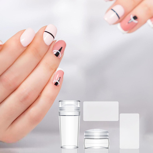 Sc Kit De Estampado De Uñas Sello De Salón De Uñas Sello De