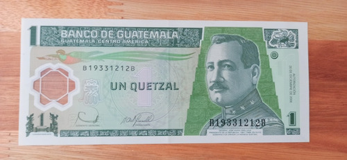 1 Quetzal Billete Guatemala