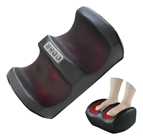 Massageador De Pes Eletrico Anti Stress Preto Relaxe Confort