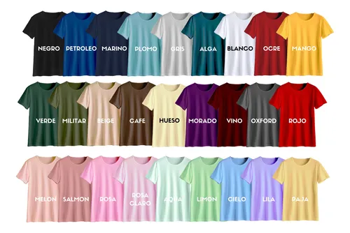 Playeras lisas mayoreo sale