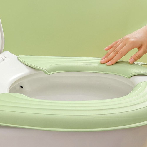 Funda De Asiento De Inodoro Lavable Para Cojín De Inodoro