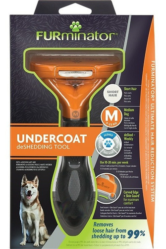 Combo Cepillo Furminator Pelo Corto M + Recolector De Pelo