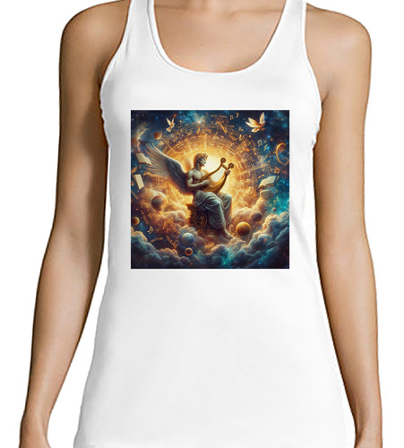 Musculosa Mujer Dios Apolo Música Y Poesía Mitologia M1