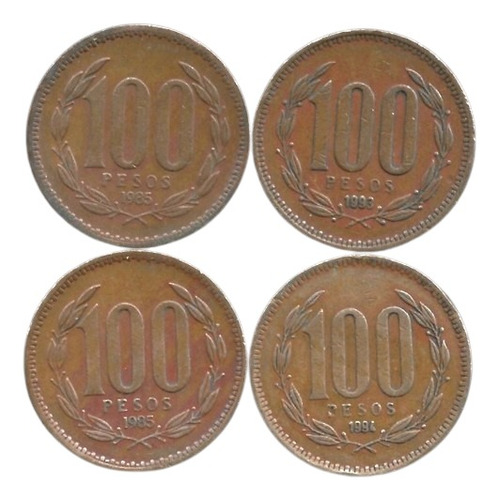 Chile 100 Pesos Años: 1981-2000 X Pieza Cl#01 (Usado)