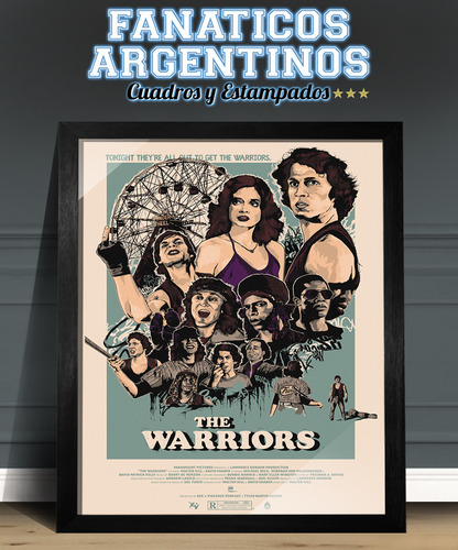 Cuadros The Warriors Los Guerreros 8 Modelos 30x40 Cm Negro
